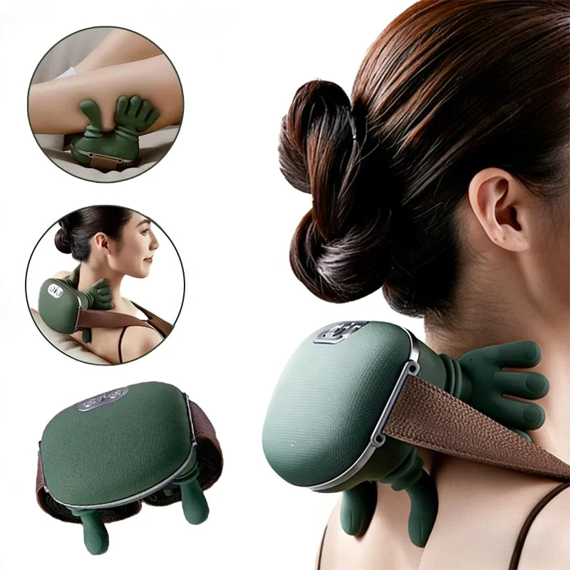 Nouvel appareil de massage pour les épaules et le cou, appareil de massage pour le cou, appareil de massage automatique pour les doigts (sans chauffage)