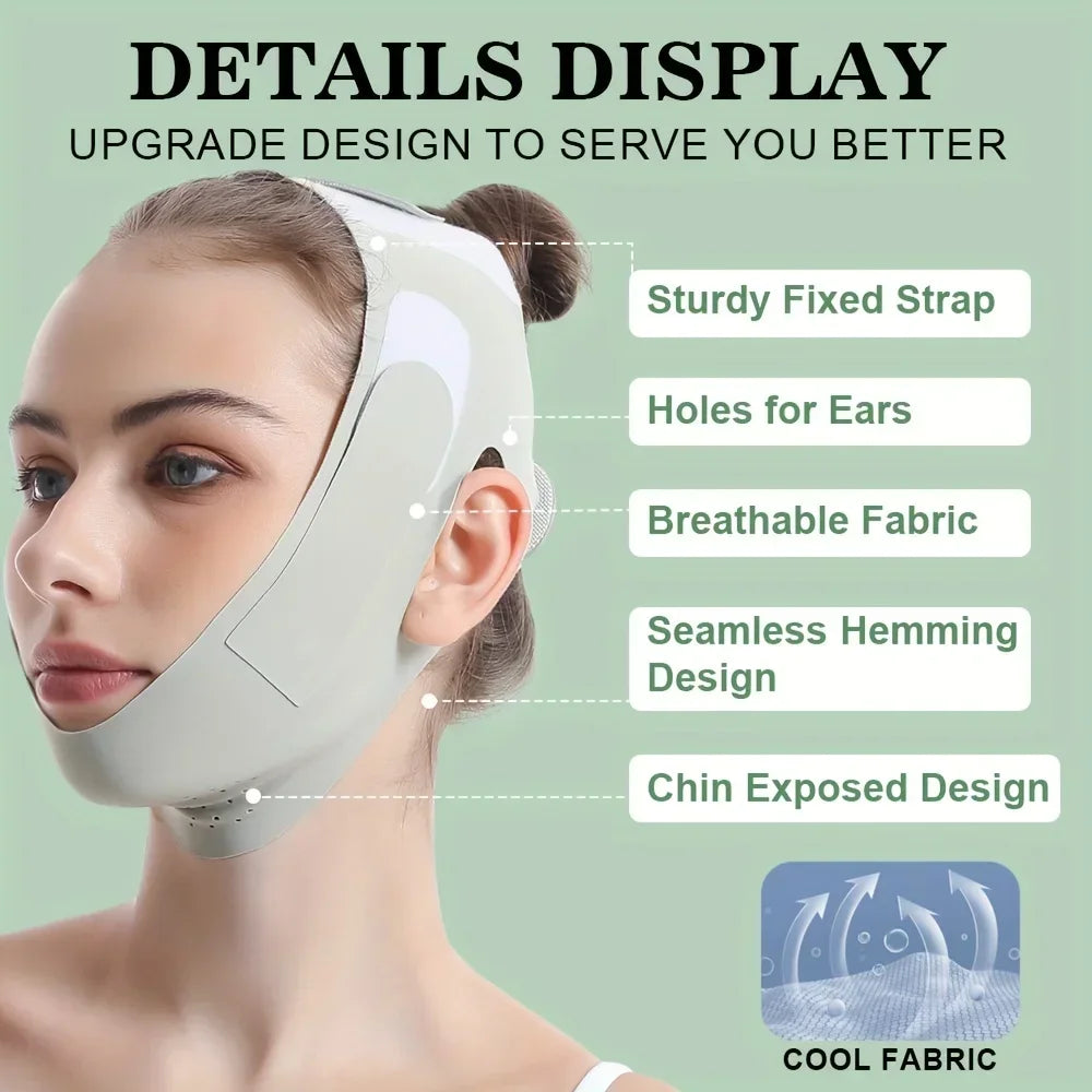 Bandeau de lifting réutilisable en V pour le visage, pour affiner le menton et les joues, outils de massage facial pour le soin de la peau des femmes.