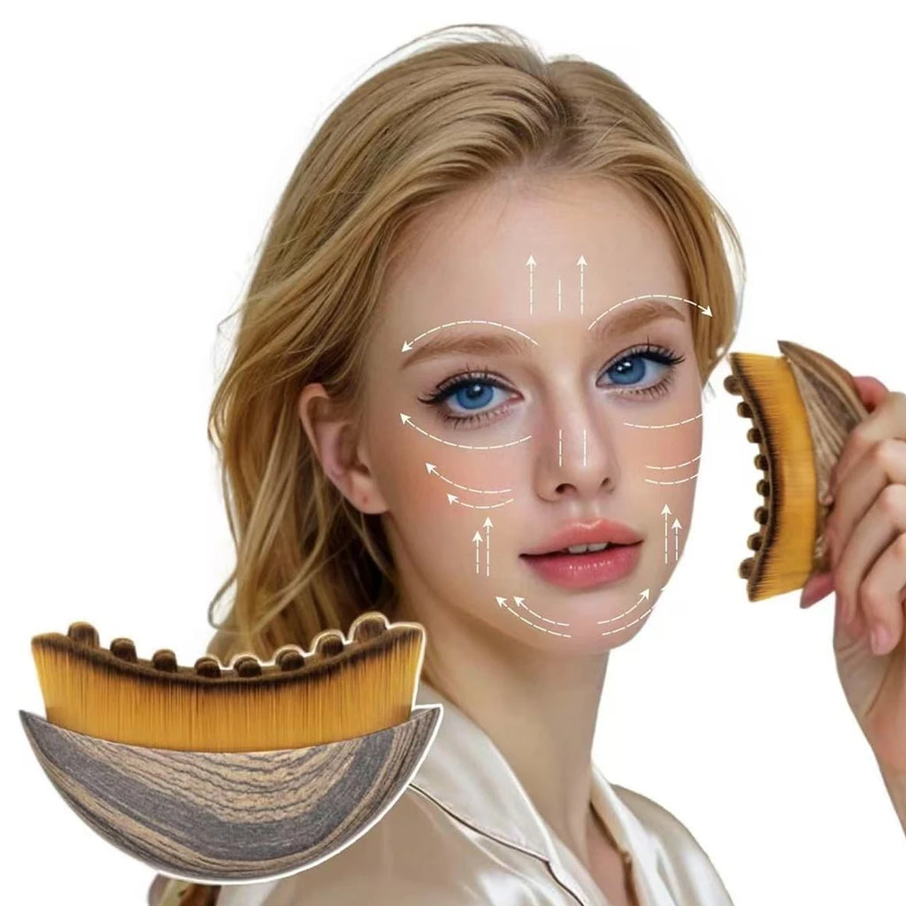 1 Lymphatic Shaping Facial and Body Massage Brush - a Lymphatic Drainage Massager for Shaping Facial, Chin, and Jaw Lines. Ergonomically Designed to Fit the Skin Precisely, It Relieves Fatigue. Comes with a Storage Box. Featu