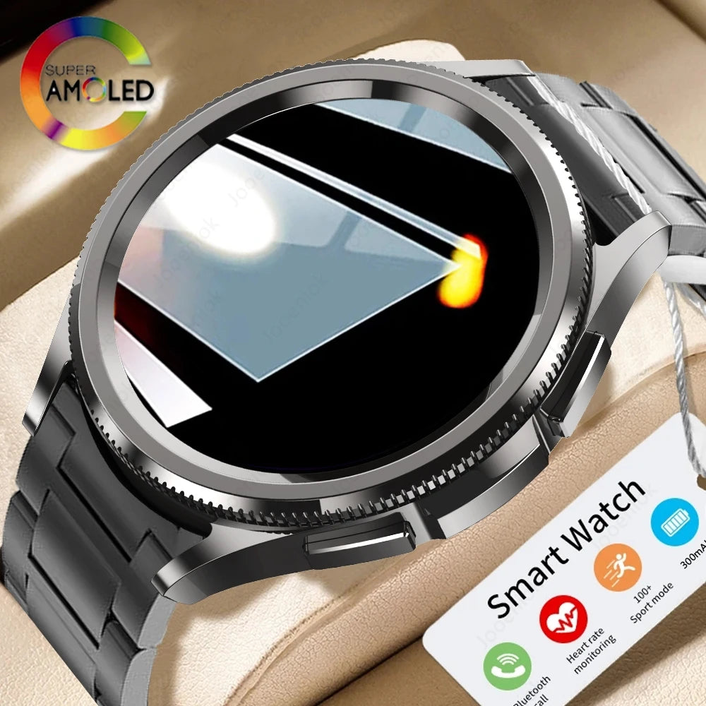 2025 Nouvelle montre connectée intelligente 6 pour hommes, sports de plein air, plus de 100 modes sportifs, montre étanche IP68, écran HD AMOLED, Smartwatch Android IOS