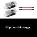 Lampes de projecteur LED de bienvenue pour portière de voiture Décoration pour Audi Sline A3 A1 A4 A6 B8 A5 B7 C7 A7 A8 B9 B6 C6 Q2 Q3 Q5 Q7 Q8 TT R