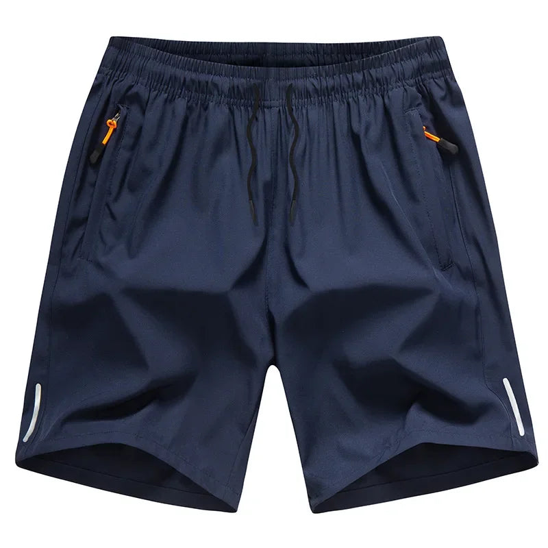Shorts d'été pour hommes en soie glacée, pour la course, la gym, le sport, séchage rapide, respirants, de plage, décontractés, frais