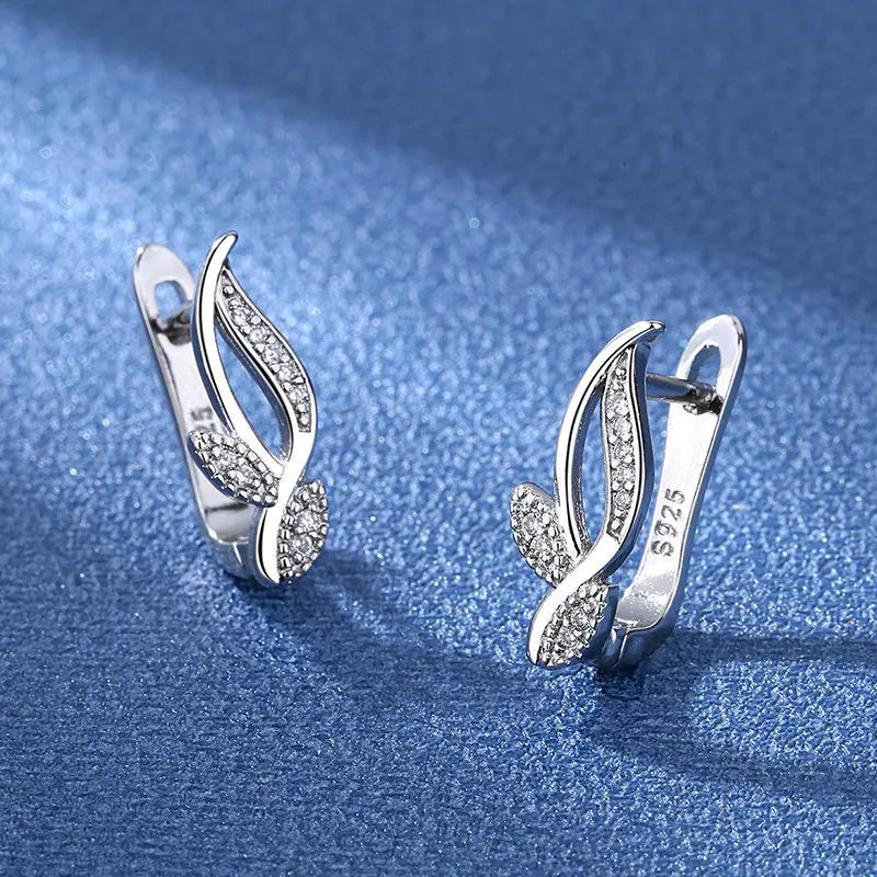 Boucles d'oreilles en argent sterling 925 Bijoux de haute qualité Rétro Motif simple Zircon violet blanc Boucles d'oreilles Meilleures ventes
