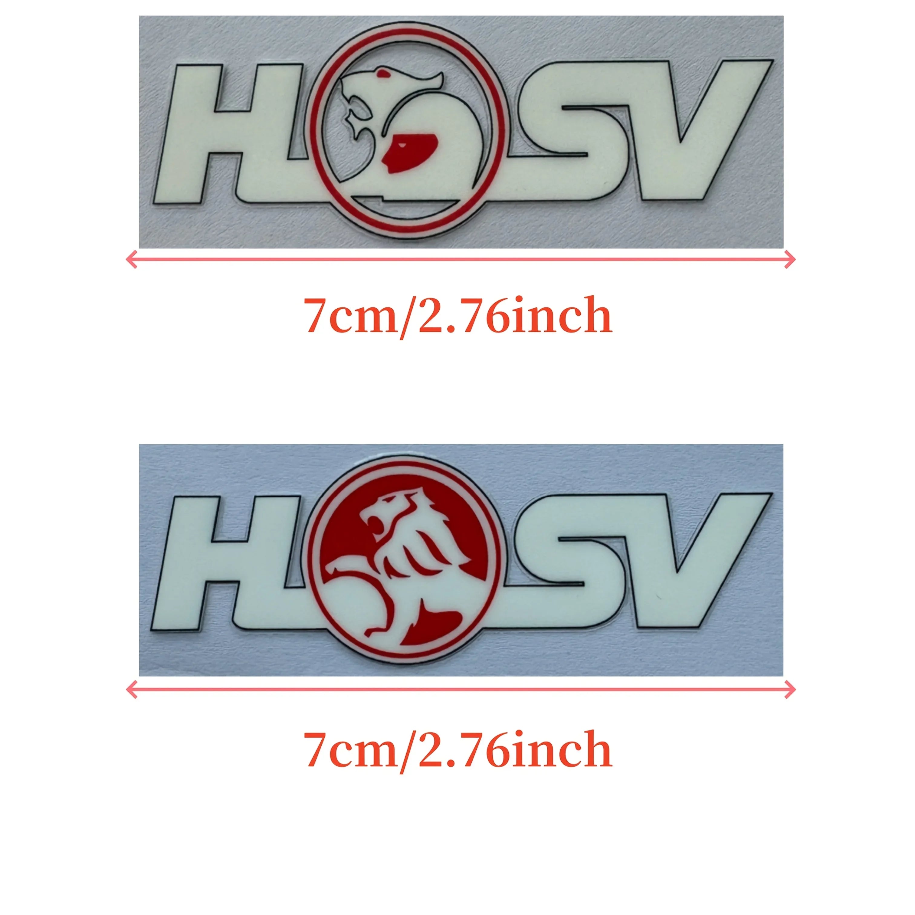 2-Pack HSV Racing Flag Car Badge Logo Sticker - Horton Vehicle Accessories