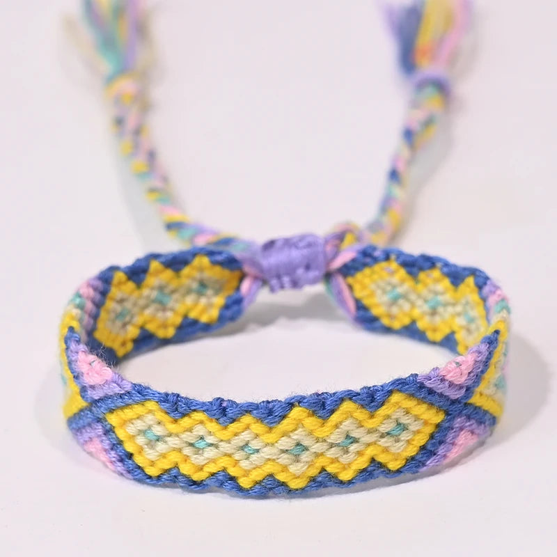 Bracelet d'amitié bohème tressé en corde pour femmes, style plage d'été, bijoux ethniques Nibir