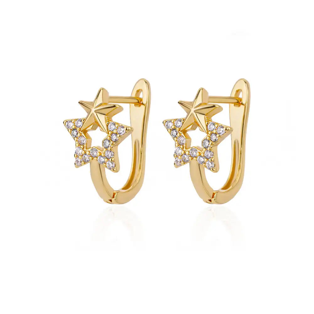 Vintage Summer Starfish Stainless Steel Stud Earrings For Women Simple Star Shell Earrings Stud Ocean Party Jewelry Gift