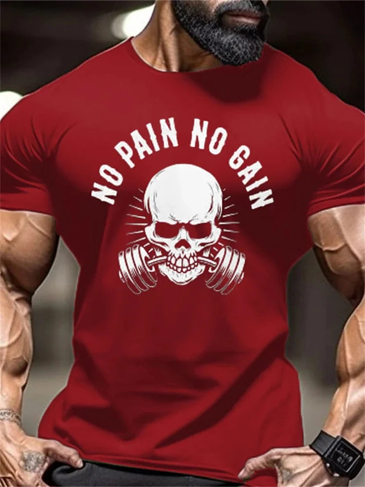 Nouveau T-shirt de Fitness pour Homme, Maillot de Sport Féroce pour la Gym, Haut à Manches Courtes à Séchage Rapide, Col Rond, Vêtements d'Entraînement de Compétition de Fitness