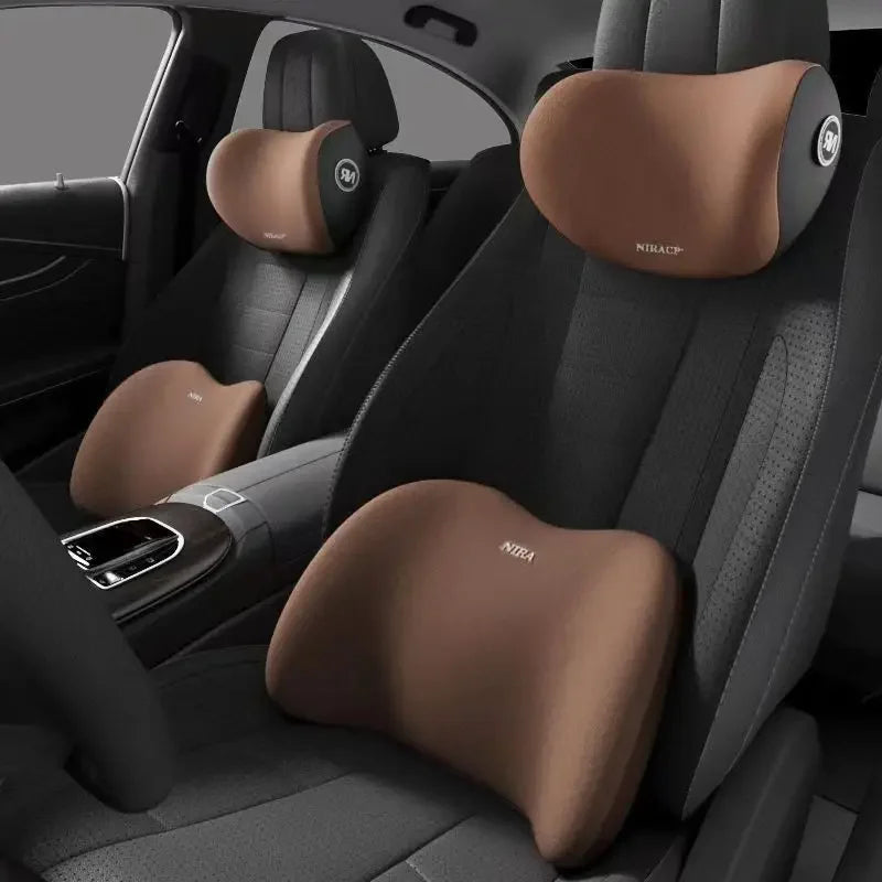 Support lombaire de voiture, protection de la taille, coton à mémoire de forme respirant, appui-tête universel toutes saisons, coussin de protection du cou
