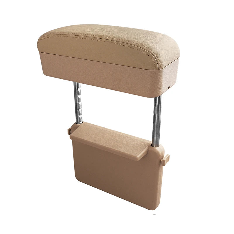 Boîte d'accoudoir de voiture, support de coude réglable, organiseur d'espace de siège, coussin compatible avec voitures, SUV, camionnettes, confort de conduite ergonomique