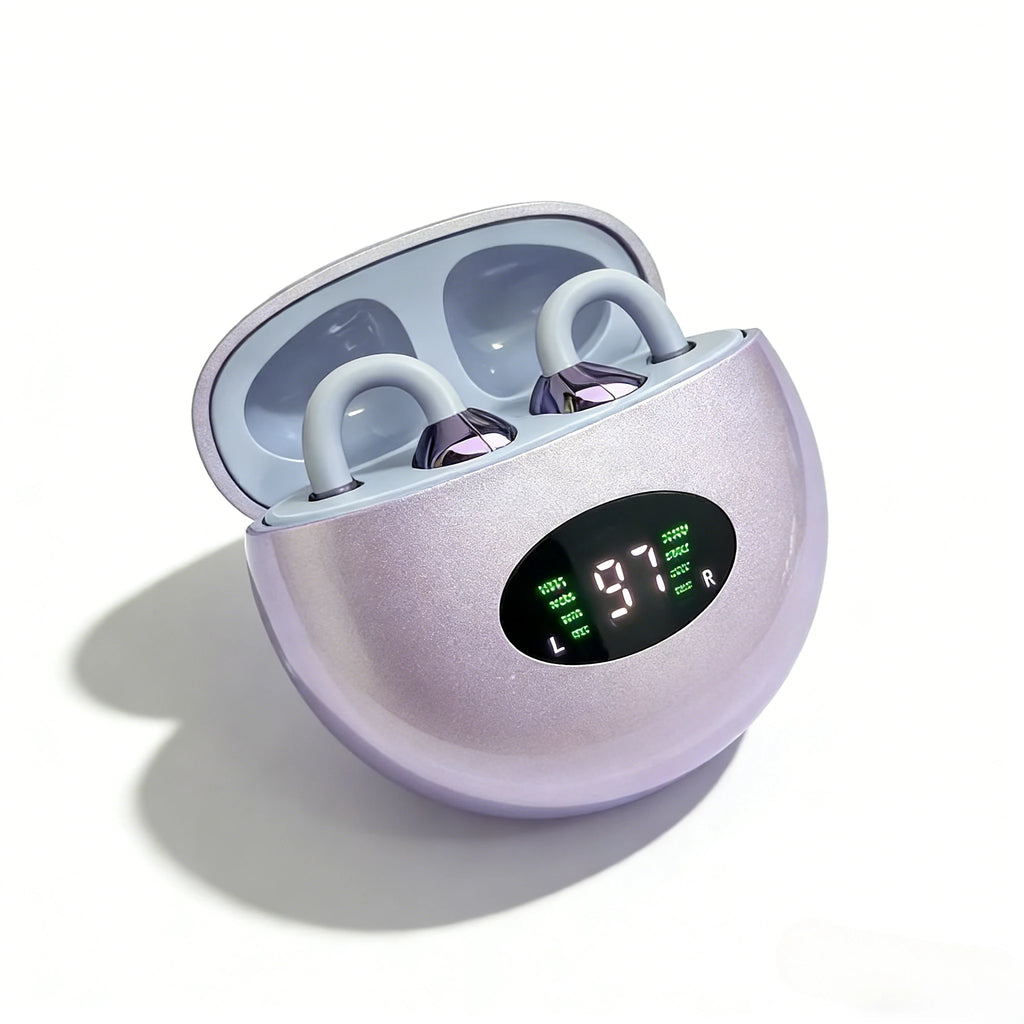 Écouteurs intra-auriculaires à clipser sans fil Bluetooth Qualité sonore longue autonomie Parfaits pour le sport Casque avec microphone