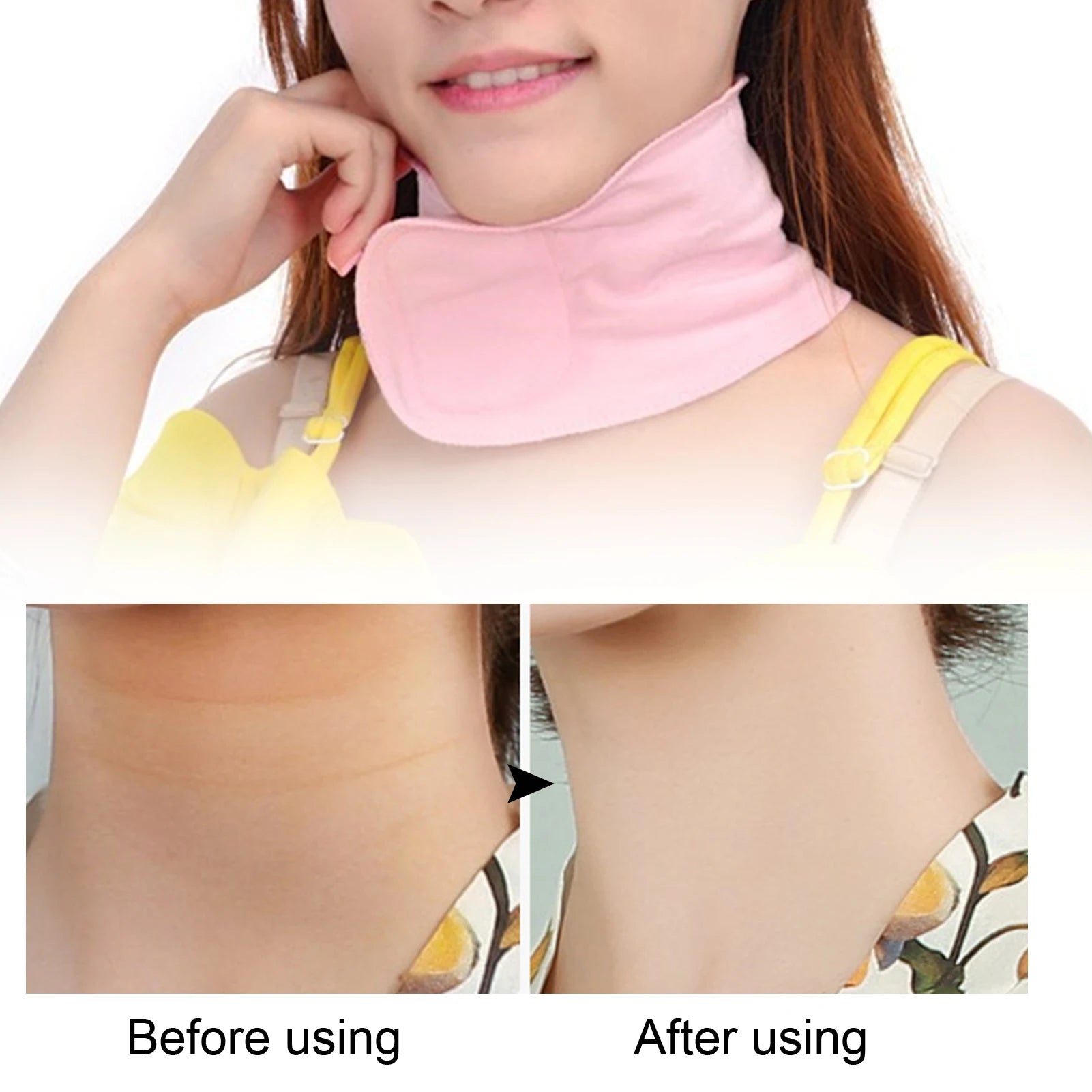 Patch anti-âge en gel de silicone réutilisable pour masque de cou, masque enveloppant le cou, ceinture hydratante, soin de la peau, masque de cou pour femmes