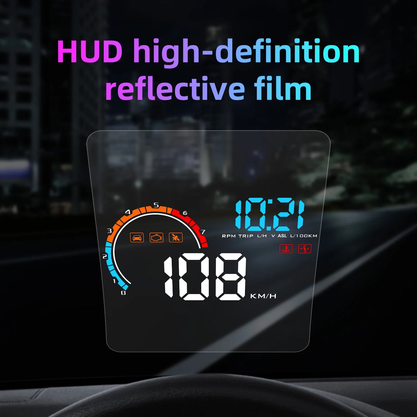 Film réfléchissant pour affichage tête haute de voiture, film de système d'affichage tête haute, film transparent pour pare-brise, accessoires de voiture 150X125mm