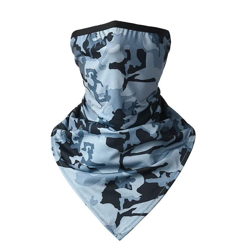 Summer Cooling UV Neck Gaiter Face Mask Ear Loop Scarf for Cycling Hiking Outdoor Sports Protection Quick Dry Breathable Bandana