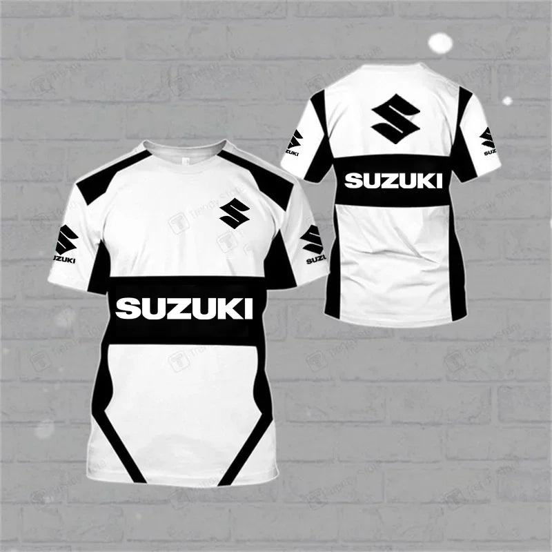 T-shirt homme Suzuki Motorcycle 3D Print Nouveauté Été Quotidien Extérieur Sports Fitness Fête Séchage rapide Respirant Décontracté Manches courtes