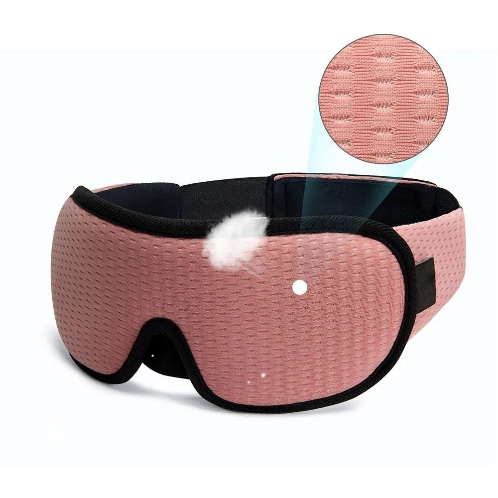 Masque de sommeil oculaire 3D Contour adapté aux dormeurs latéraux -100% Occultant Doux et sans stress - Convient pour les siestes de voyage et le yoga