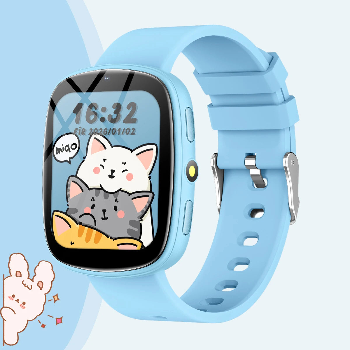 Nouvelle Montre Intelligente pour Enfants Écran Tactile Contrôle Caméra Batterie Longue Durée 260mAh Lampe de Poche 22 Jeux Partenaires d'Apprentissage Cadeaux Garçons Filles