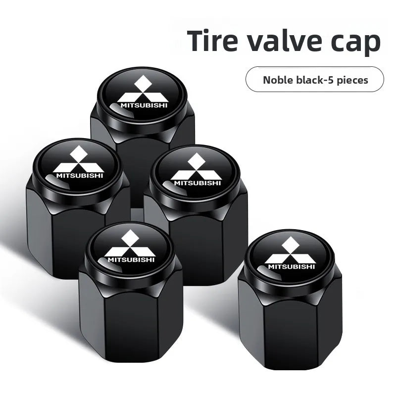 Cache-écrous de valve de pneu de roue de voiture avec logo pour Mitsubishi Space Star Outlander ASX Eclipse Cross Mirage Pajero Lancer EVO L200