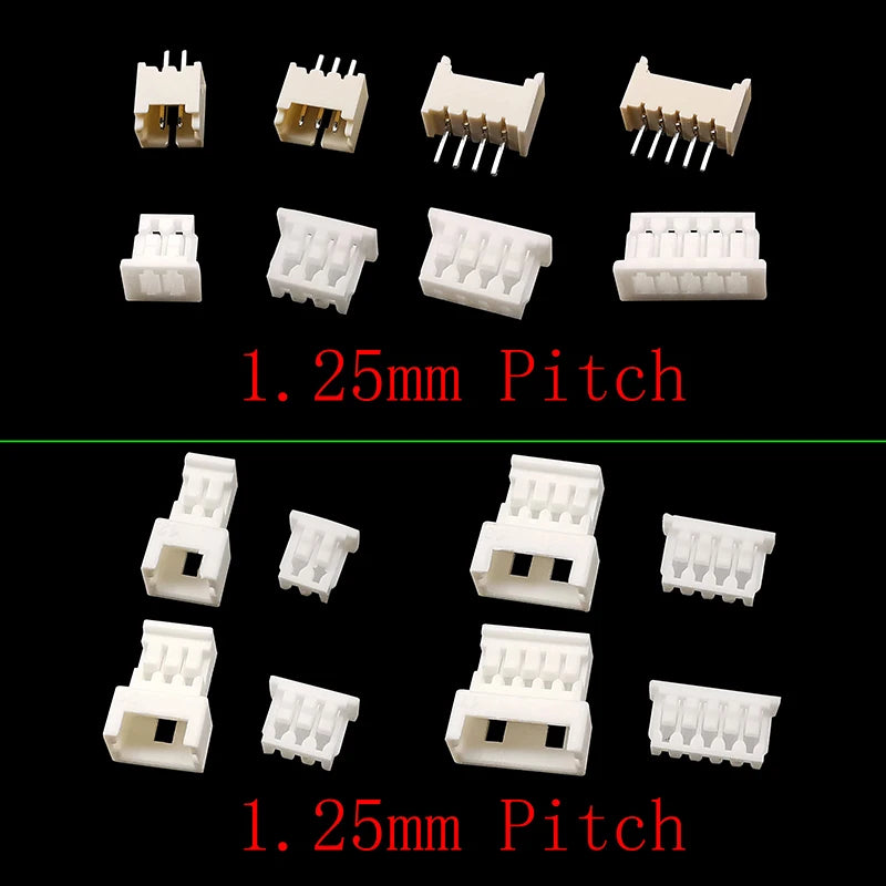 1 boîte JST SH 1,0 / 1,25 mm / PH 2,0 / SM/SYP/XH 2,54 mm / VH 3,96 mm Kit de connecteurs JST Mâle/Femelle avec boîtier et broches