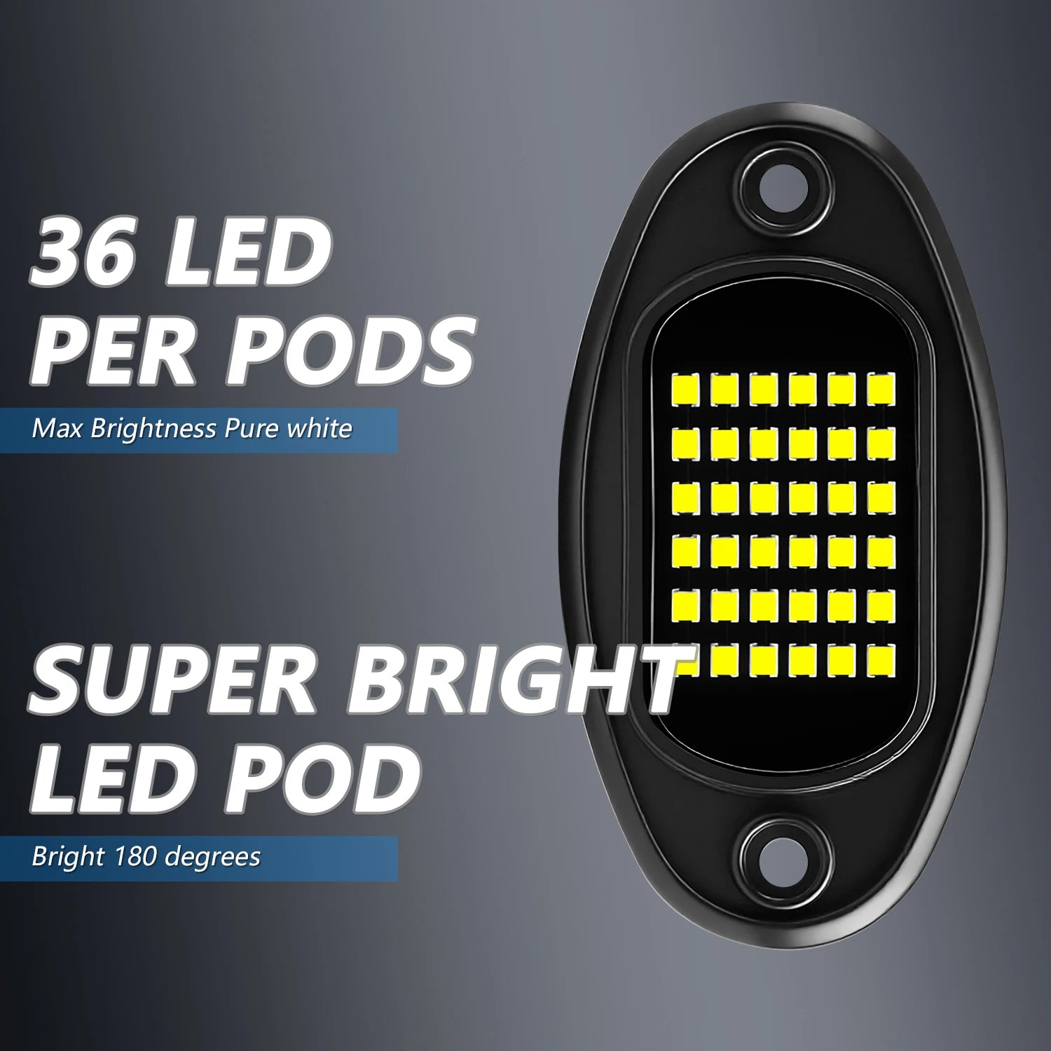 1x Feu de navigation de voiture moto pour fixation 36smd LED Décoratif Châssis 4x4 Tout-terrain Camion SUV Rock 12v Lumière d'ambiance