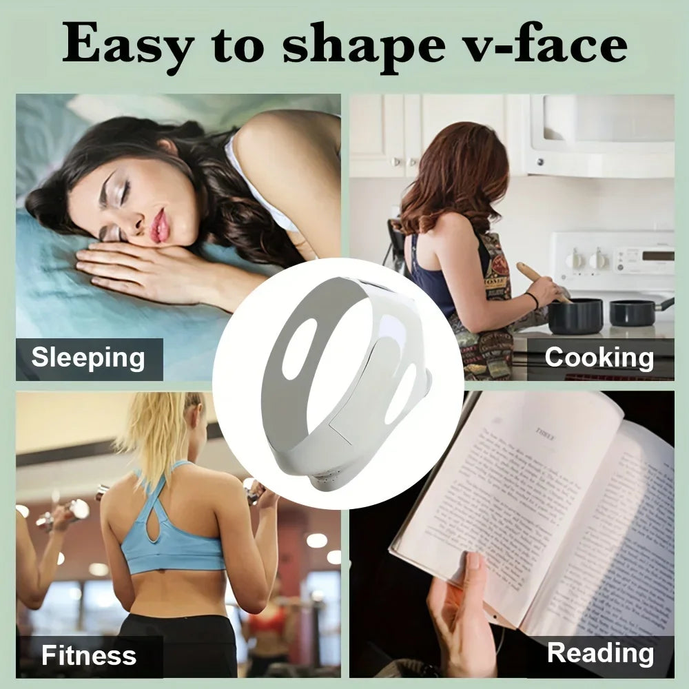 Bandeau de lifting réutilisable en V pour le visage, pour affiner le menton et les joues, outils de massage facial pour le soin de la peau des femmes.