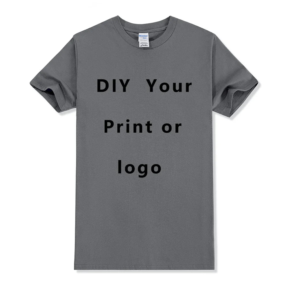 T-shirt personnalisé homme et femme, Créez votre propre logo, texte, photo, recto et verso, Les deux côtés offerts, Taille européenne, Coton, T-shirt personnalisé