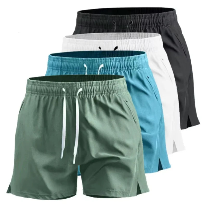 Shorts de sport d'été pour hommes, séchage rapide, athlétiques, légers, de course, avec poches, pour la gym et la plage
