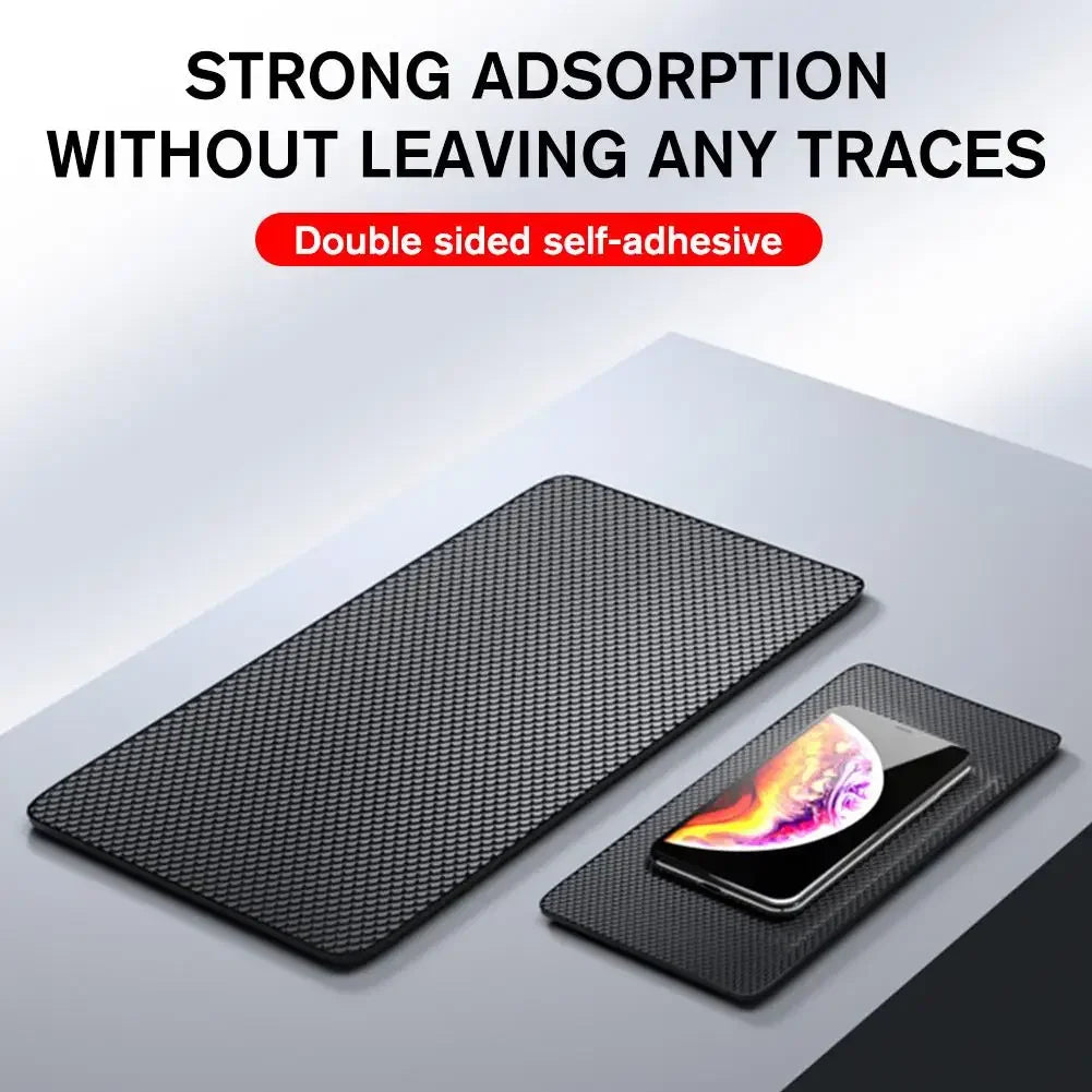 New Car Dashboard Sticky Black Anti-Slip PVC Mat Auto Phone Holder Non-Slip Sticky Gel Pad 3 Size are black
