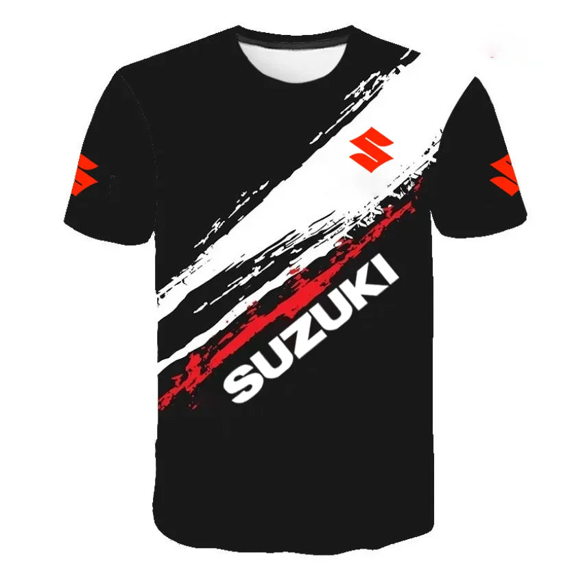 T-shirt homme Suzuki Motorcycle 3D Print Nouveauté Été Quotidien Extérieur Sports Fitness Fête Séchage rapide Respirant Décontracté Manches courtes