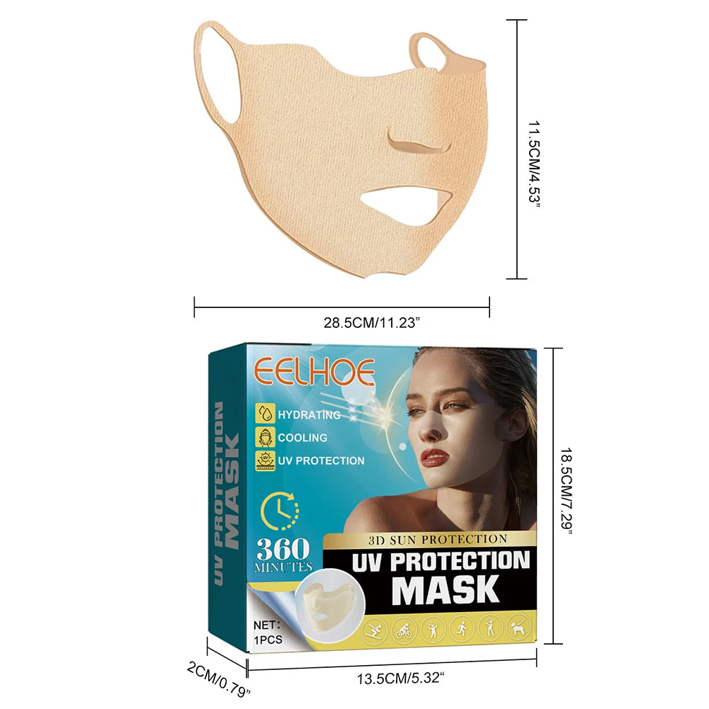 Patch oculaire anti-UV pour l'extérieur, écran solaire pour le nez, masque écran solaire apaisant, protection solaire pour le visage, anti-soleil pour les soins de la peau