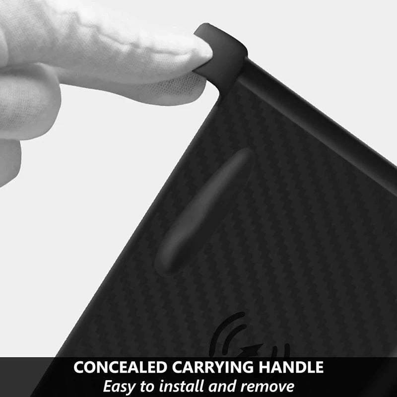 For Tesla Model 3/Y Wireless Charging Silicone Pad Carbon Fibre Central Control Non-Slip Charger Protector Mat Car Accessories