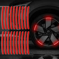 Autocollant Réfléchissant pour Jante de Pneu de Voiture Bande d'Avertissement de Sécurité Nocturne Moto Vélo Auto Roue Moyeu Réflecteur Autocollants 20/40 Pièces