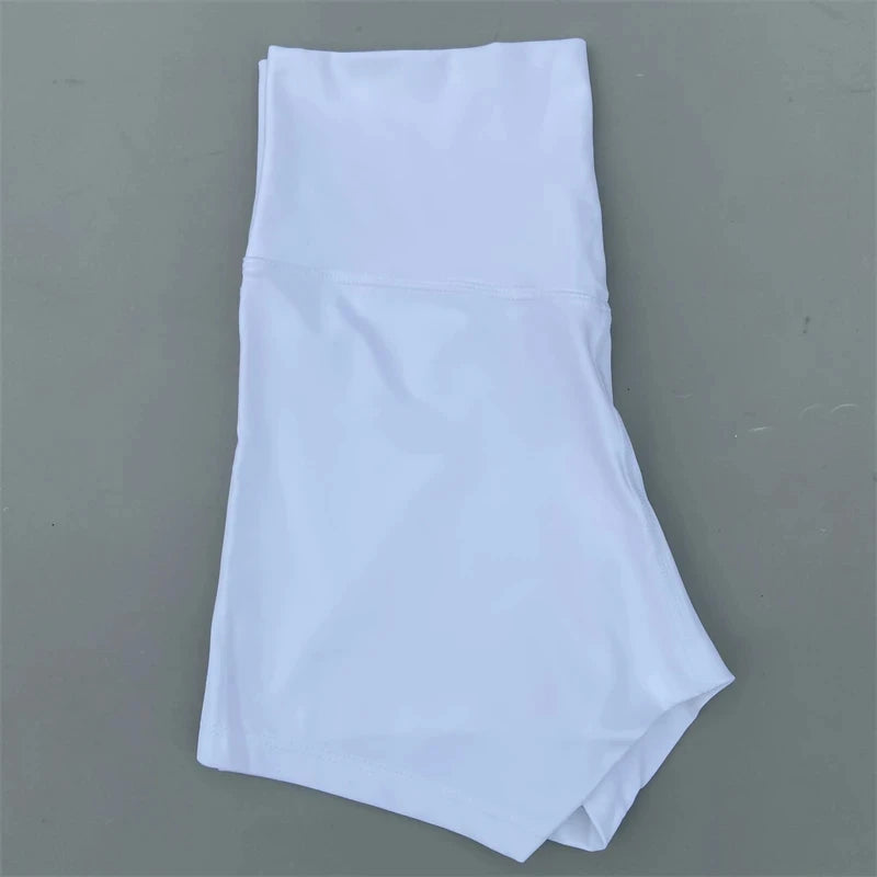 Short de sport pour femmes, shorts de yoga, shorts de sport taille haute, leggings courts d'entraînement, pantacourts de fitness, cyclisme de course, vêtements de sport doux et ajustés