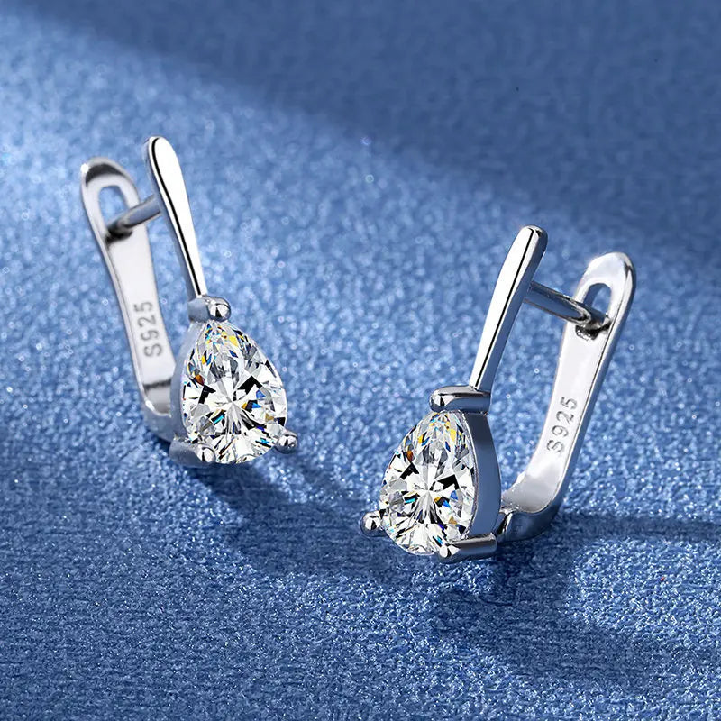 Boucles d'oreilles en argent sterling 925 Bijoux de haute qualité Rétro Motif simple Zircon violet blanc Boucles d'oreilles Meilleures ventes