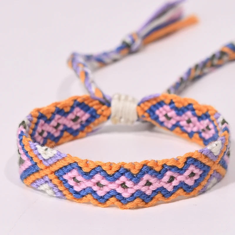 Bracelet d'amitié bohème tressé en corde pour femmes, style plage d'été, bijoux ethniques Nibir