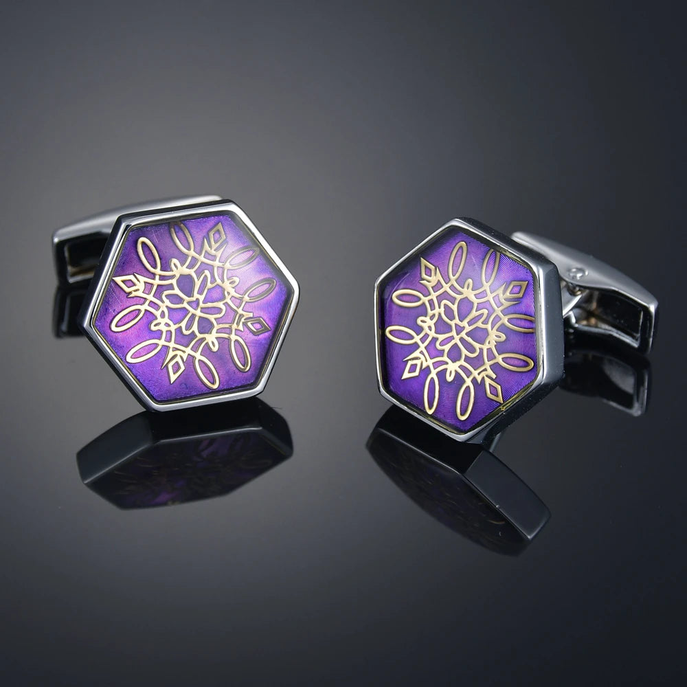 Nouveaux Boutons de Manchette de Luxe pour Hommes Marque de Bijoux Haut de Gamme Gemmes/Carrés/Couronne/Grille Chemises pour Hommes Boutons de Manchette