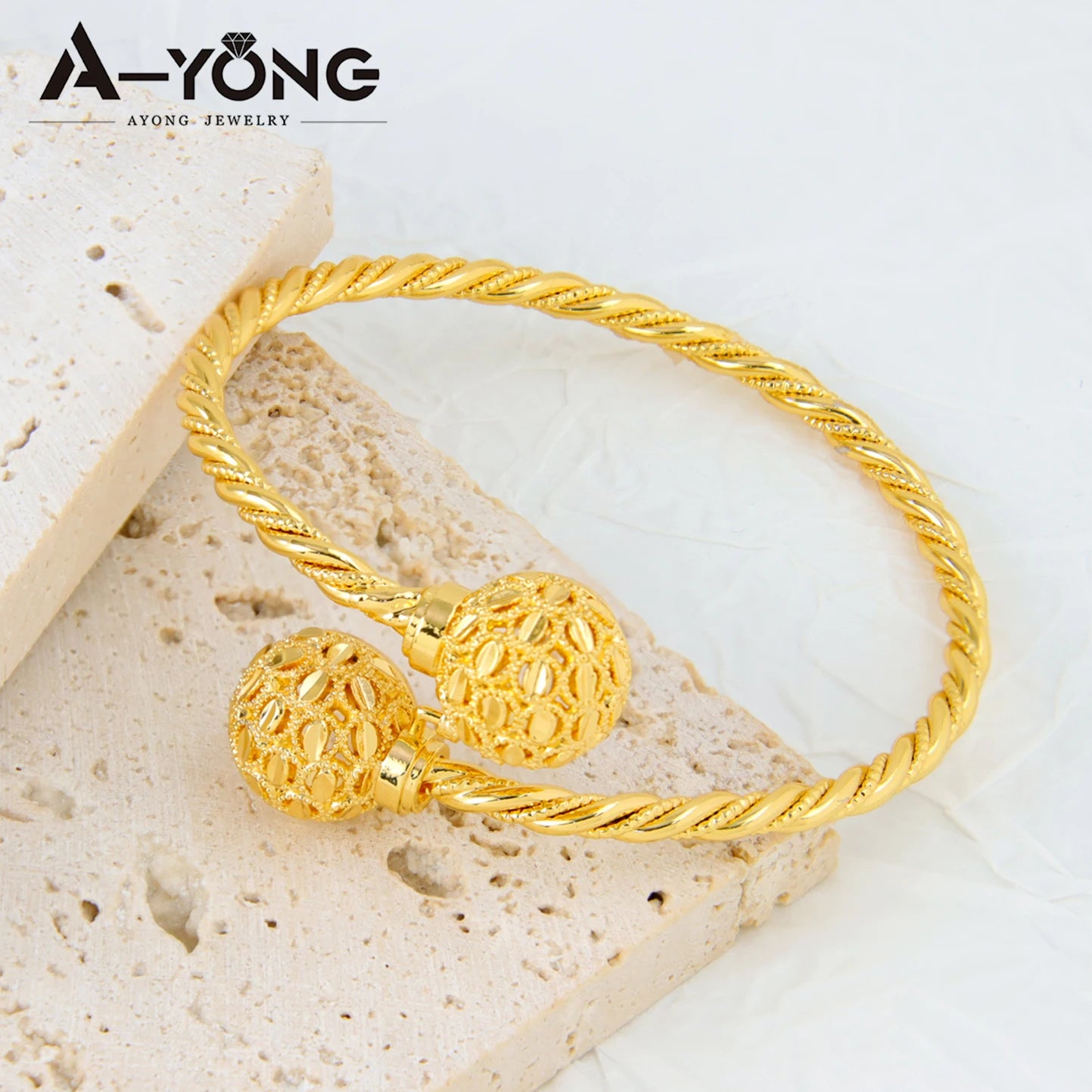 Bracelets Manchette Plaqué Or Dubaï 21k Couleur Or Luxe Saoudien Mariage Bracelets Turcs Femmes Fête de Mariage Bijoux Ramadan