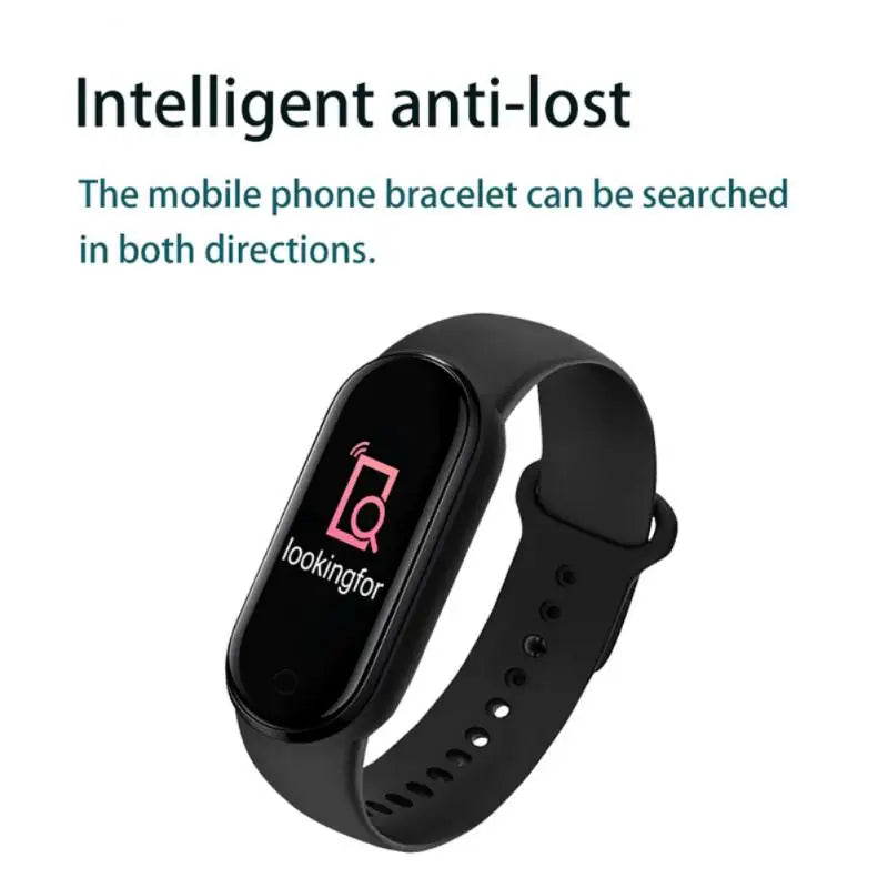 M6 Montre Connectée Homme Femme Bracelet Intelligent Sport Fitness Cardiofréquencemètre Tensiomètre Étanche Montres Multifonctions
