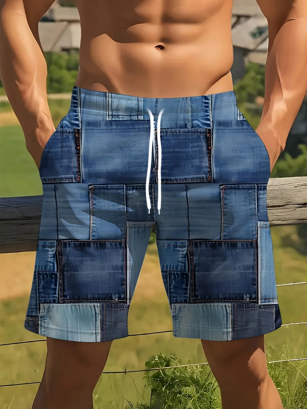 Short décontracté Vintage homme imprimé 3D, à carreaux colorés, de sport, grande taille, pour la natation, la gym, vêtements d'été pour homme
