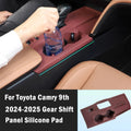 Pour Toyota Camry 9ème 2024-2025 Plaquette de protection anti-rayures pour console centrale et housse antidérapante en silicone pour porte-gobelet