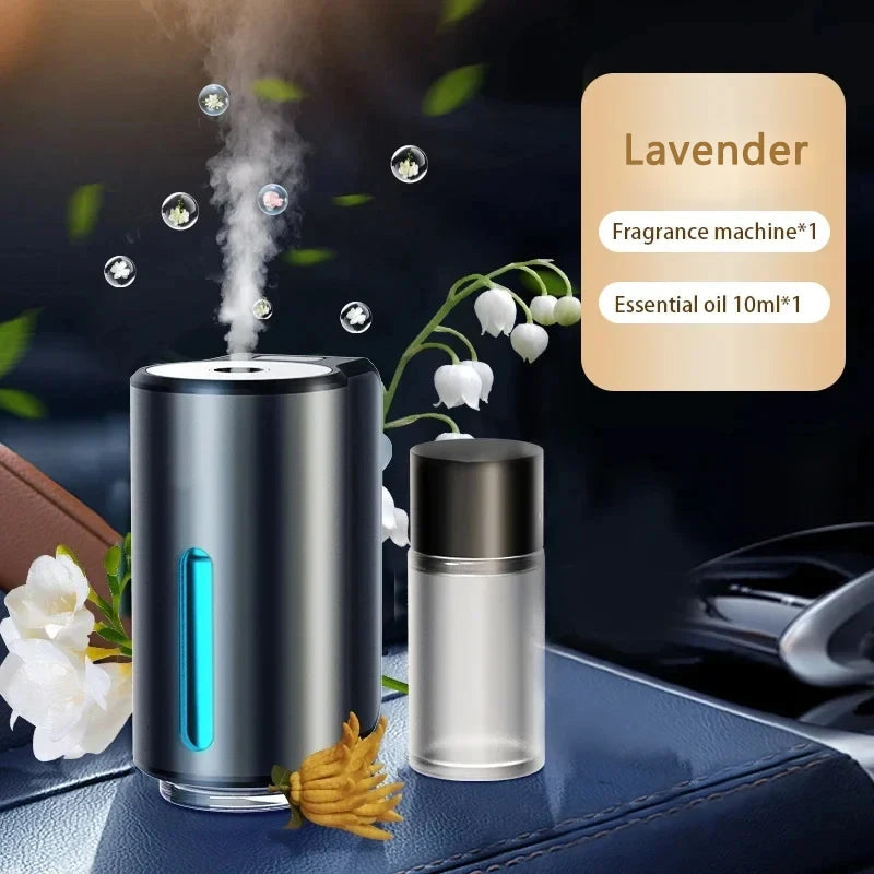 معطر جو السيارة الكهربائي موزع عطر السيارة التلقائي موزع الزيت العطري لفتحة تهوية السيارة مرطب هواء بخاخ معطر للروائح العلاجية
