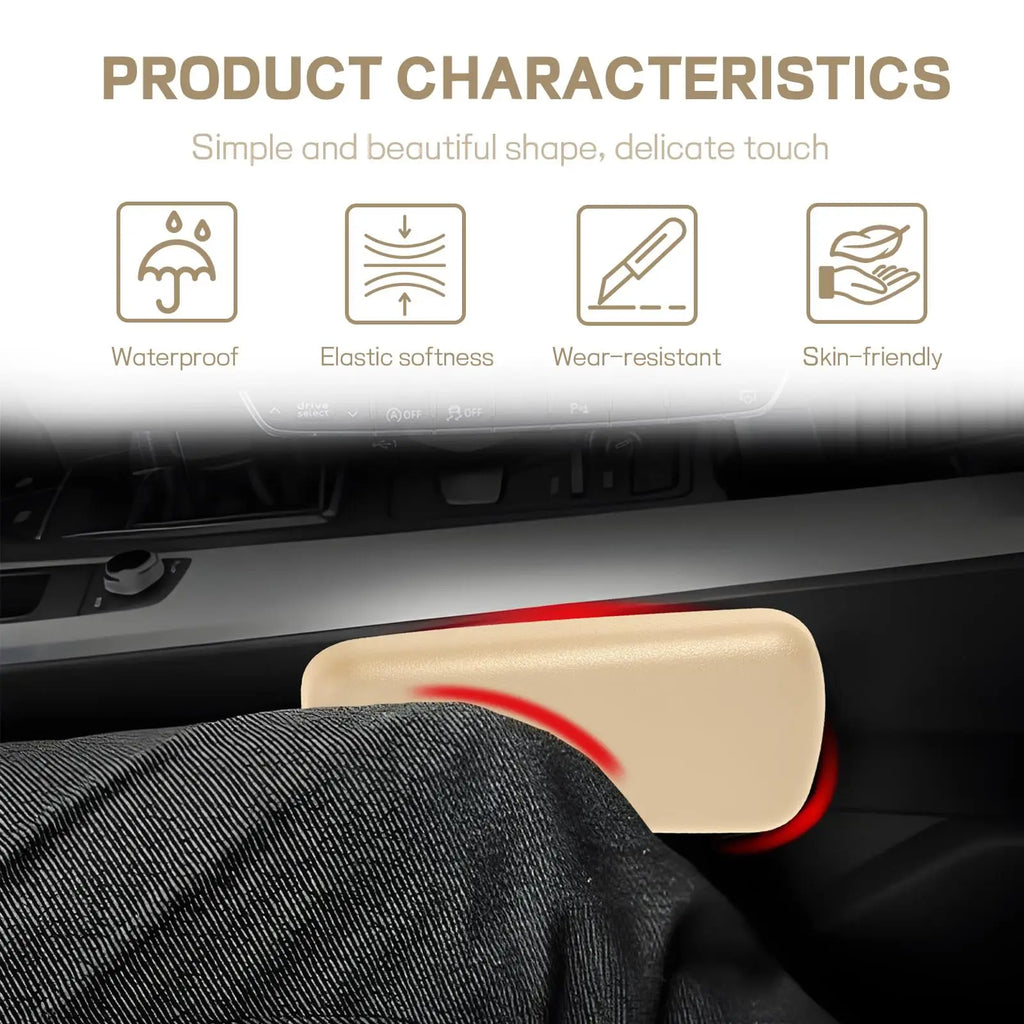 Elbow Pad Arm Rest for Car Soft Leather ArmRest Pillow Comfortable Support Car Interior Accessories Knee Cushion Car Door Pads