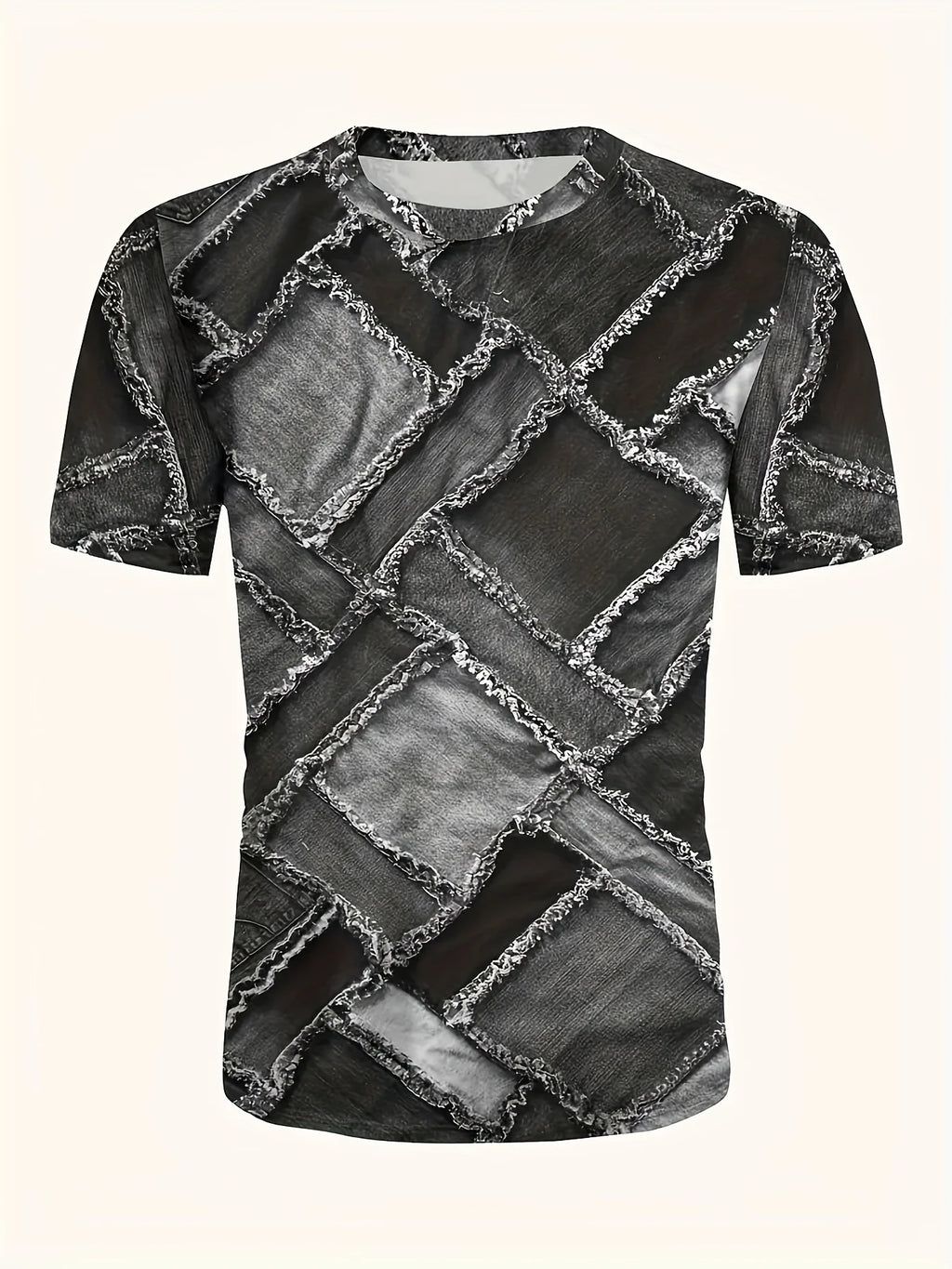 T-shirt graphique homme à col rond avec impression fantaisie, haut d'été à manches courtes pour homme, haut doux, tendance et confortable, vêtements de sport