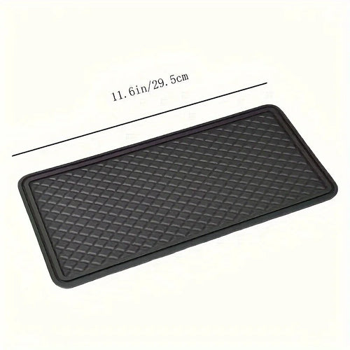 1 tapis antidérapant pour voiture avec laine adhésive, tapis en maille pour console centrale de voiture