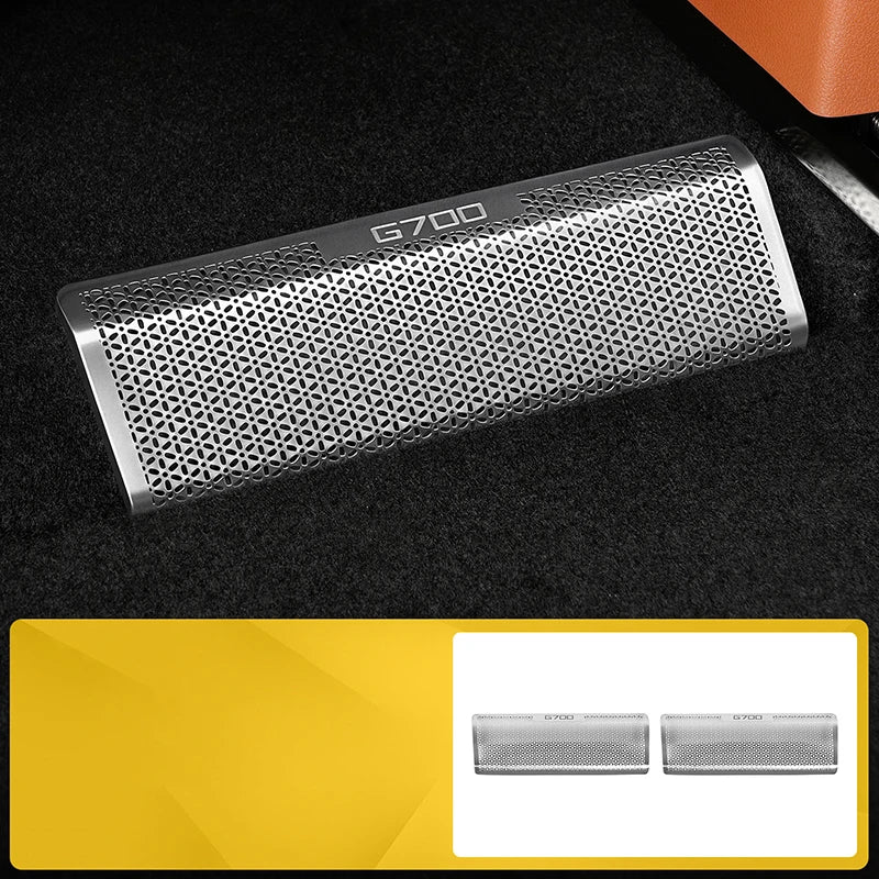 Pour Jetour G700 2025 2026 Cache de protection de sortie d'air sous le siège, accessoires de grille anti-obstruction de ventilation de climatisation