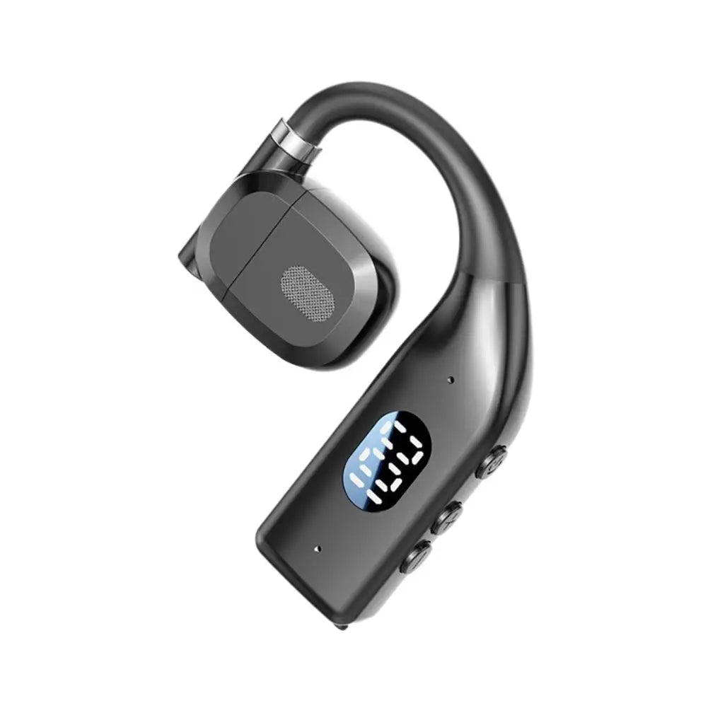 Écouteurs sans fil Bluetooth 5.4 avec crochets d'oreille Casque de jeu sportif Stéréo HiFi Réduction du bruit Écouteurs avec microphone