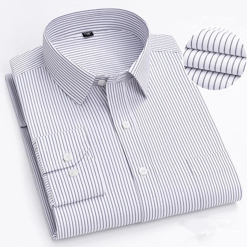 BAMBOOPLE Chemises à manches longues décontractées pour hommes, imprimé tendance, coupe standard, boutonnées, douces, pour homme, bureau, affaires, nouveau choix AE