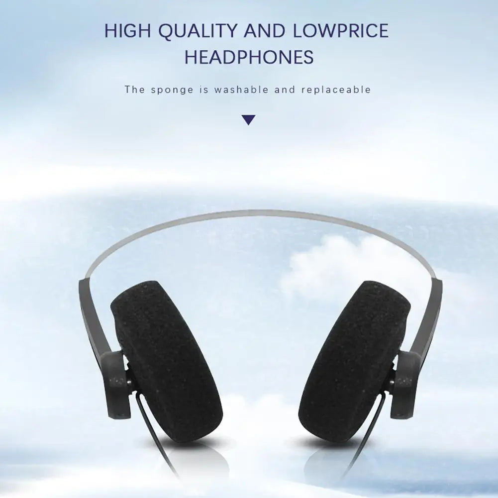 Casque audio à armature métallique Mp3 baladeur Rétro Portable Filaire Petit Casque Sport Mode Accessoire photo