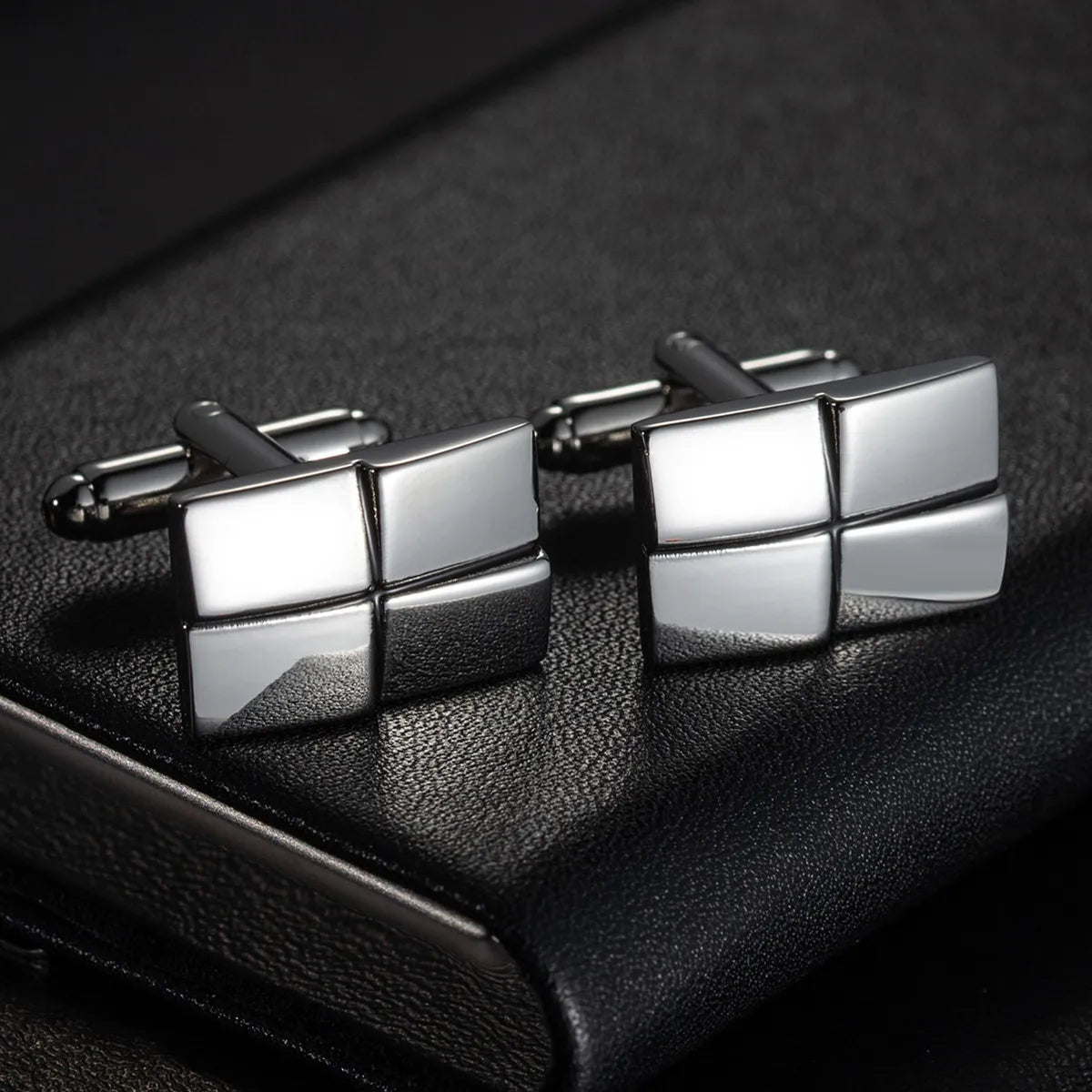 Nouveaux Boutons de Manchette de Luxe pour Hommes Marque de Bijoux Haut de Gamme Gemmes/Carrés/Couronne/Grille Chemises pour Hommes Boutons de Manchette