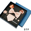 Cravate en soie pour hommes, nœud papillon, pochette, broches, boutons de manchette et pince à cravate pour hommes, accessoires de mariage rouge bordeaux, coffret cadeau