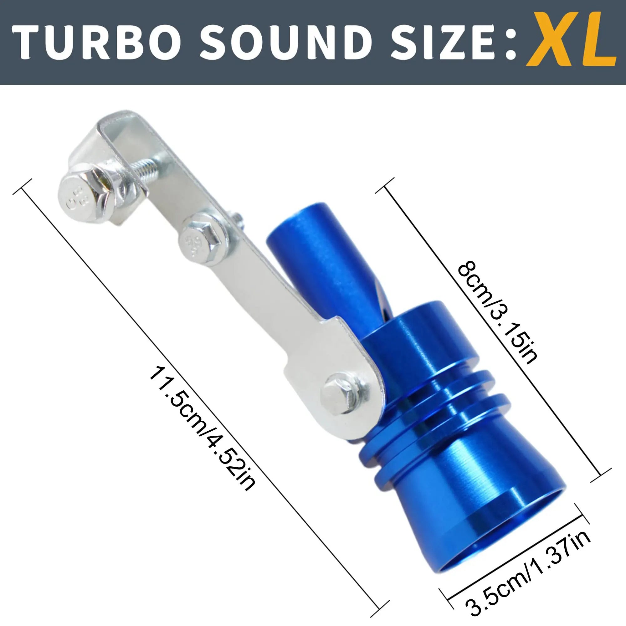 Sifflet de pot d'échappement universel en alliage d'aluminium pour voiture, moto, camion, simulateur de rugissement de turbo